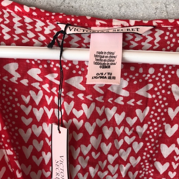 Victoria’s Secret Hearts swimsuit Cover Up Kimono Robe - Picture 3 of 5